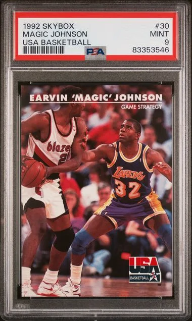 1992 SkyBox Magic Johnson USA Basketball #30 card image
