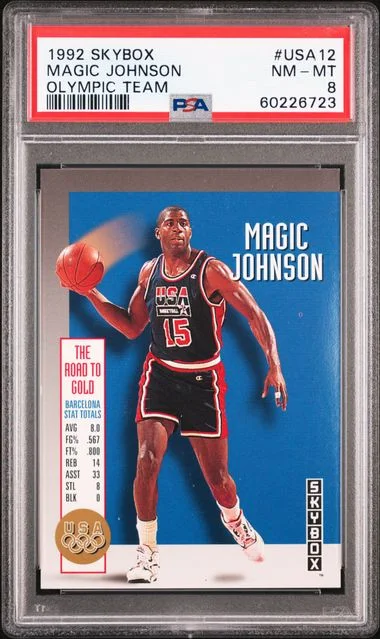 1992 SkyBox Magic Johnson Olympic Team #Usa12 card image