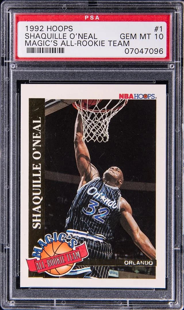 1992 SkyBox Shaquille O'Neal NBA Hoops Magic's All- Team #1 card image