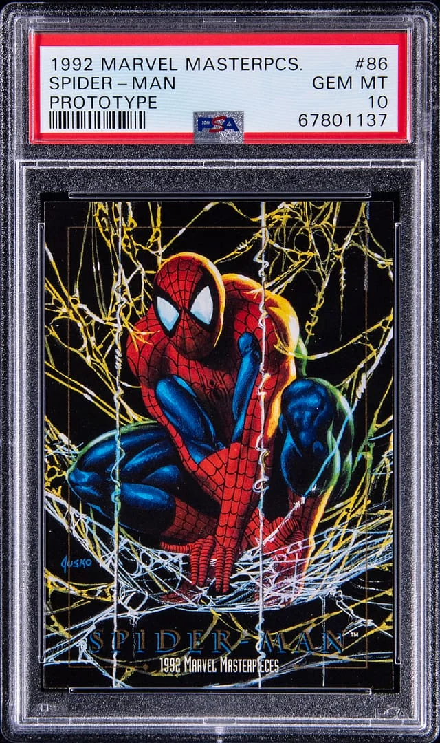1992 SkyBox Spider-Man Marvel Masterpieces Prototype #86 card image