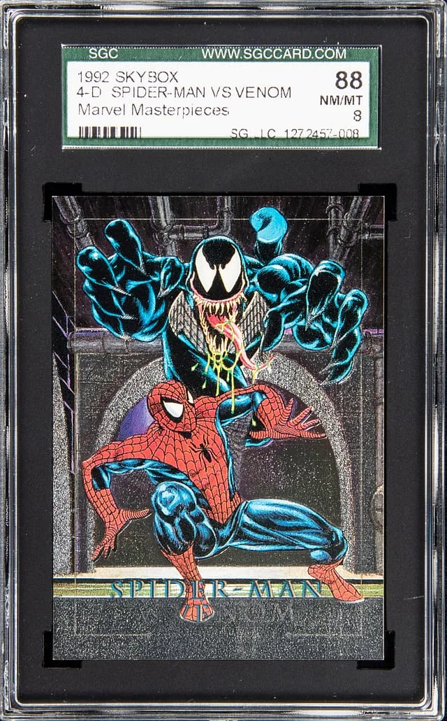 1992 SkyBox Spider-Man vs Venom Marvel Masterpieces #4-D card image