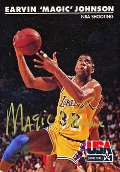 1992 SkyBox USA Magic Johnson AU [Autographs] Autographs #35 card image