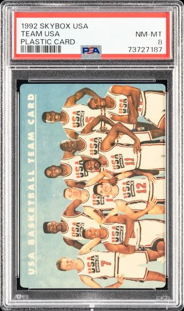 1992 SkyBox USA Basketball Plastic Card Team USA #no-number card image