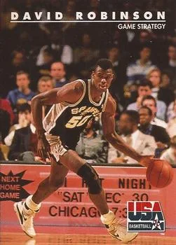 1992 SkyBox USA David Robinson #75 card image