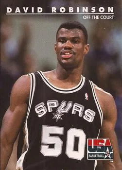 1992 SkyBox USA David Robinson #77 card image