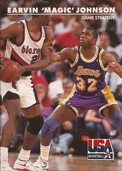 1992 SkyBox USA Earvin "Magic" Johnson #30 card image