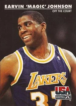 1992 SkyBox USA Earvin "Magic" Johnson #32 card image