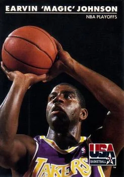 1992 SkyBox USA Earvin "Magic" Johnson #33 card image