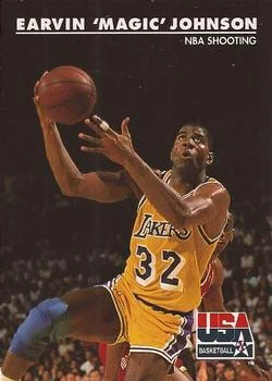 1992 SkyBox USA Earvin "Magic" Johnson #35 card image