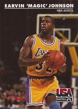 1992 SkyBox USA Earvin "Magic" Johnson #36 card image
