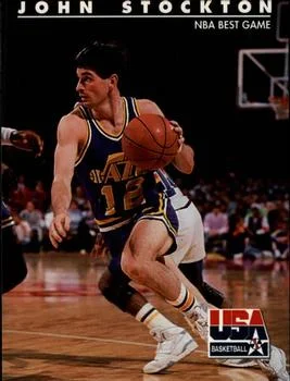 1992 SkyBox USA John Stockton #85 card image