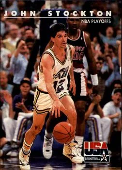 1992 SkyBox USA John Stockton #87 card image