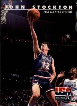 1992 SkyBox USA John Stockton #88 card image