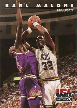 1992 SkyBox USA Karl Malone #46 card image