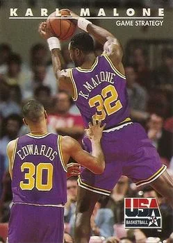 1992 SkyBox USA Karl Malone #48 card image