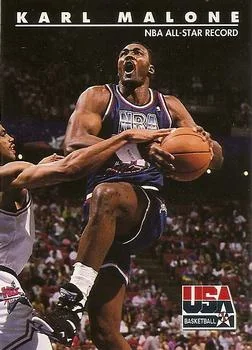 1992 SkyBox USA Karl Malone #52 card image