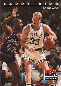 1992 SkyBox USA Larry Bird #13 card image