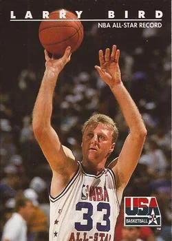 1992 SkyBox USA Larry Bird #16 card image