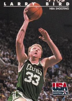 1992 SkyBox USA Larry Bird #17 card image