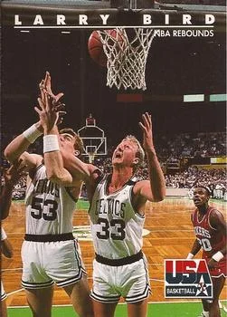 1992 SkyBox USA Larry Bird #18 card image