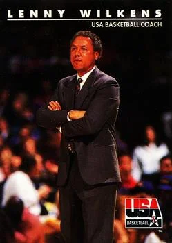1992 SkyBox USA Lenny Wilkens CO #97 card image