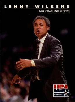 1992 SkyBox USA Lenny Wilkens CO #98 card image