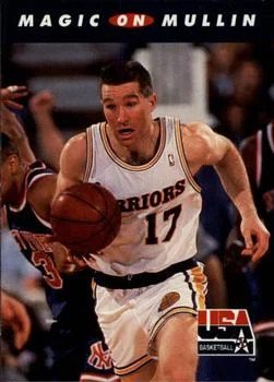 1992 SkyBox USA Magic Johnson / Chris Mullin #107 card image