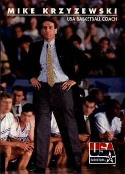 1992 SkyBox USA Mike Krzyzewski CO #95 card image