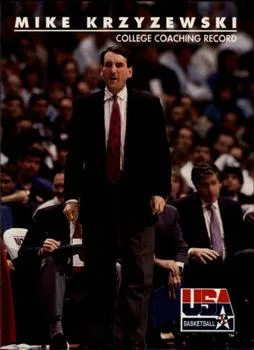1992 SkyBox USA Mike Krzyzewski CO #96 card image