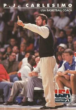 1992 SkyBox USA P.J. Carlesimo CO #91 card image