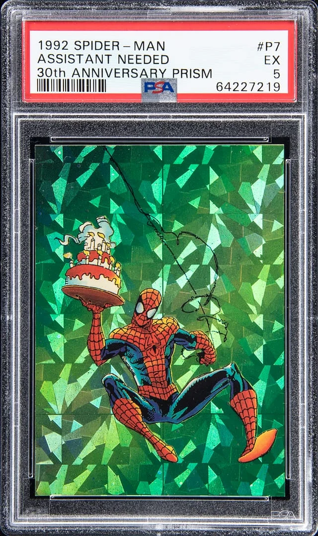 1992 Spider-Man 30th Anniversary Prism Assistant Needed #P7 card image