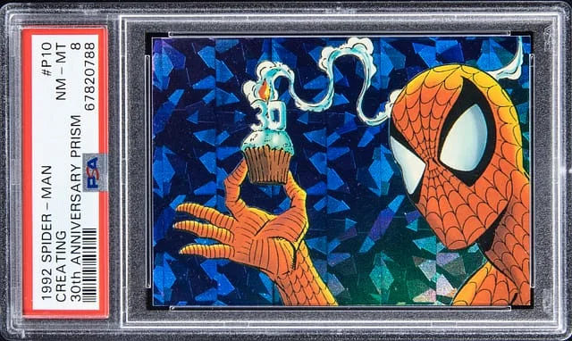 1992 Spider-Man 30th Anniversary Prism Creating #P10 card image