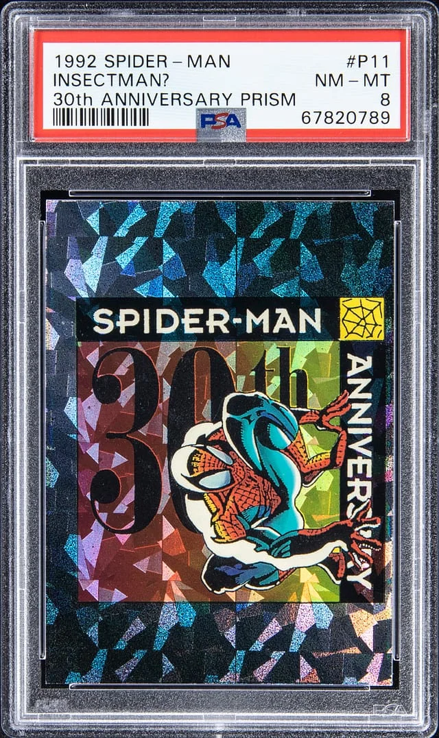 1992 Spider-Man 30th Anniversary Prism Inectman? #P11 card image