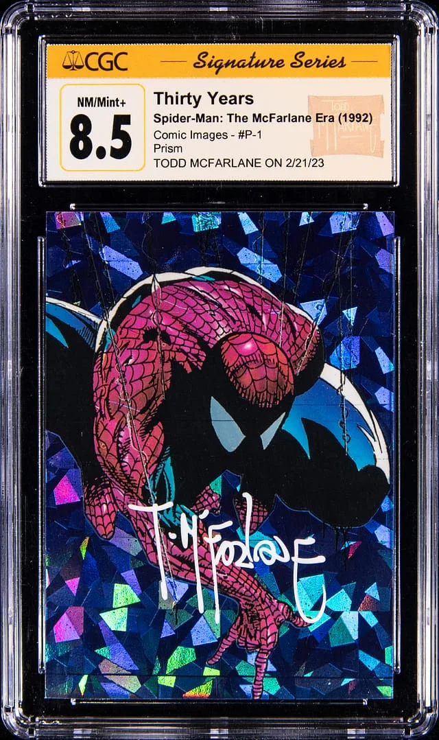1992 Spider-Man The McFarlane Era Prism Thirty Years, #P-1 card image