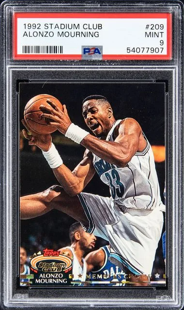 1992 Stadium Club Alonzo Mourning #209 card image