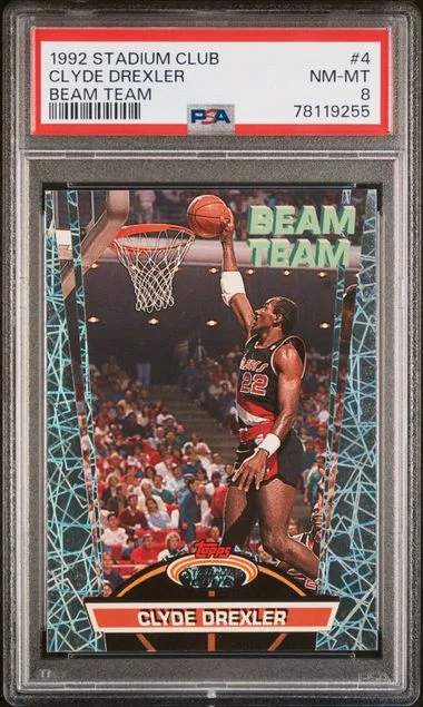 1992 Stadium Club Clyde Drexler Beam Team #4 card image