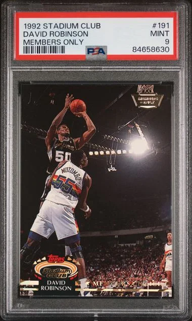 1992 Stadium Club David Robinson Members Only #191 card image