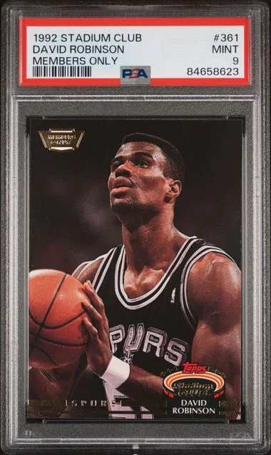 1992 Stadium Club David Robinson Members Only #361 card image