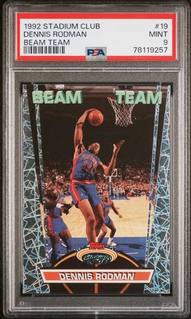 1992 Stadium Club Dennis Rodman Beam Team #19 card image