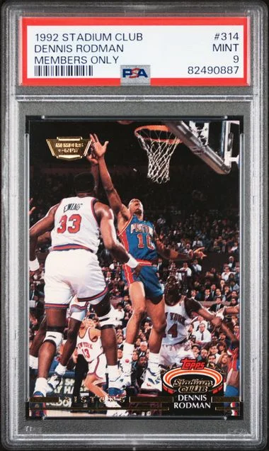 1992 Stadium Club Dennis Rodman Members Only #314 card image
