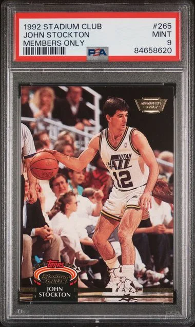 1992 Stadium Club John Stockton Members Only #265 card image