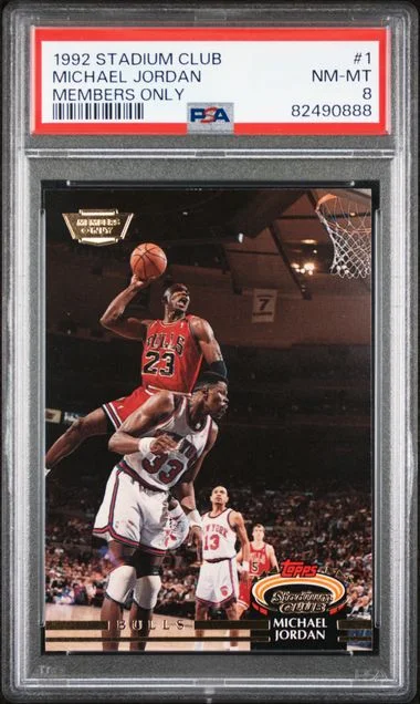 1992 Stadium Club Michael Jordan #1 card image