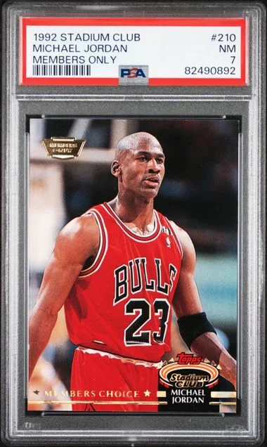 1992 Stadium Club Michael Jordan #210 card image