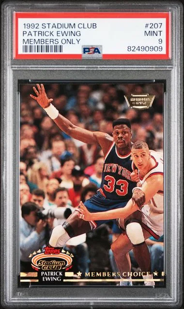 1992 Stadium Club Patrick Ewing Members Only #207 card image