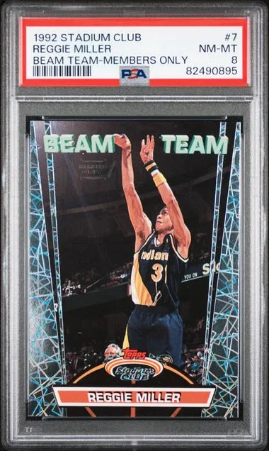 1992 Stadium Club Reggie Miller Beam Team Members Only #7 card image