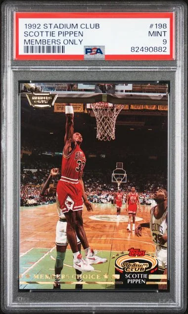 1992 Stadium Club Scottie Pippen Members Only #198 card image