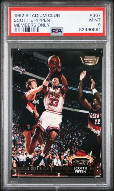 1992 Stadium Club Scottie Pippen Members Only #367 card image
