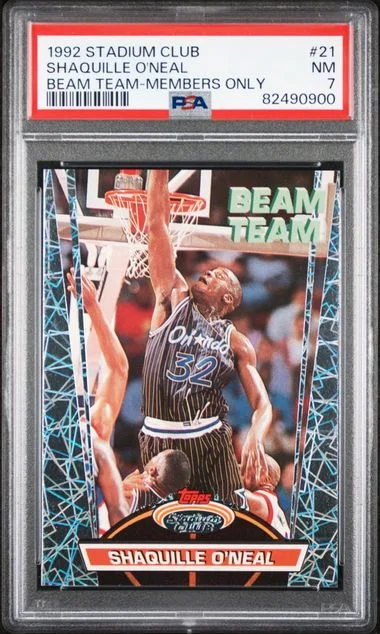 1992 Stadium Club Shaquille O'Neal Beam Team Members Only #21 card image