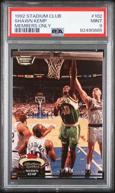 1992 Stadium Club Shawn Kemp Members Only #102 card image