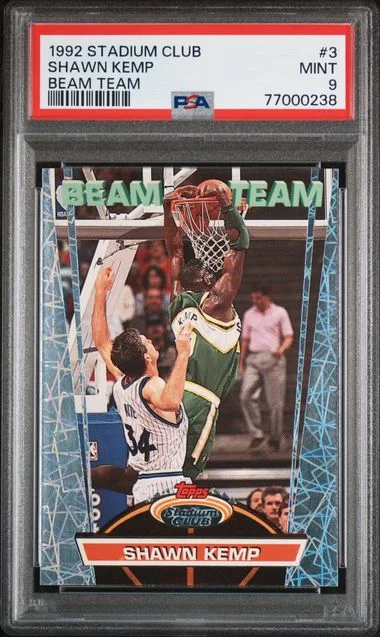 1992 Stadium Club Shawn Kemp Beam Team #3 card image